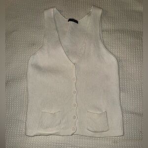 Brandy melville white knit vest
